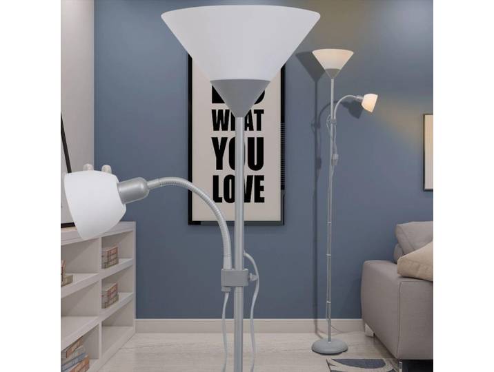 vidaXL Lampadaire Gris