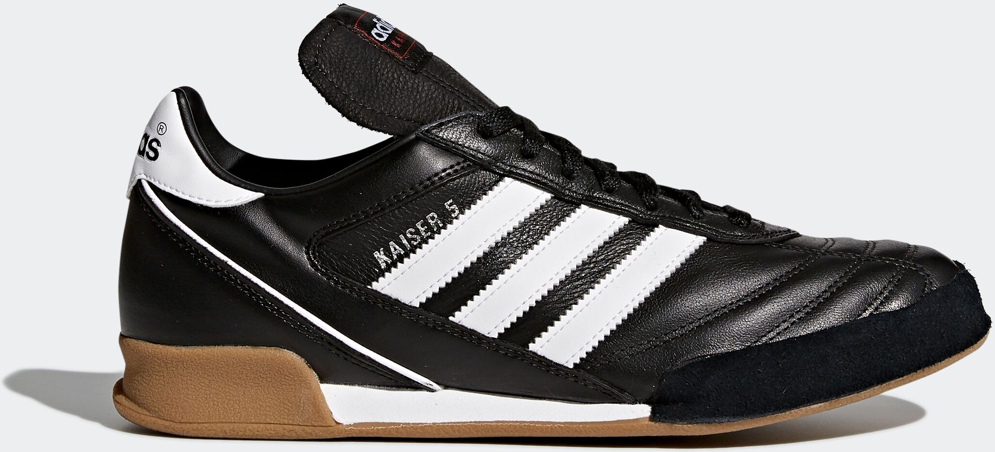 Fussballschuh ADIDAS PERFORMANCE "KAISER 5 GOAL", Herren, Gr. 39, Synthetik Textil, schwarz (none, none, none), Leder, Synthetik, Schuhe Fussballschuh, für Halle und Strasse none, none, none 39, Synthetik Textil
