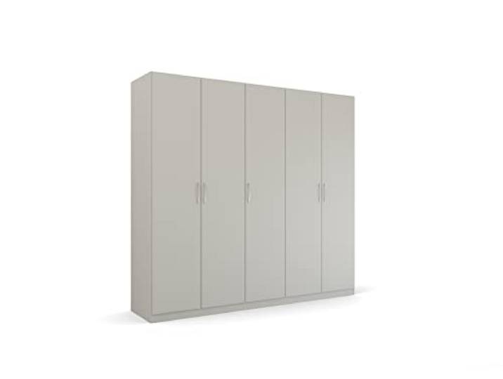 Rauch Möbel Quadra-Spin Pure, Kleiderschrank, Seidengrau, Breite 226 cm