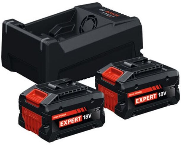 BOSCH Set de démarrage Batterie/Chargeur 2x EXBA18V-55 + GAL12V/18V-80; C (1600A0373P)