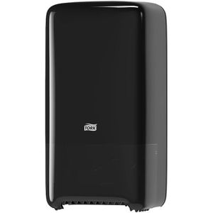 Tork Toilettenpapierspender Elevation, 557508, T6 System, aus Kunststoff, für 2 Compact Rollen, schwarz