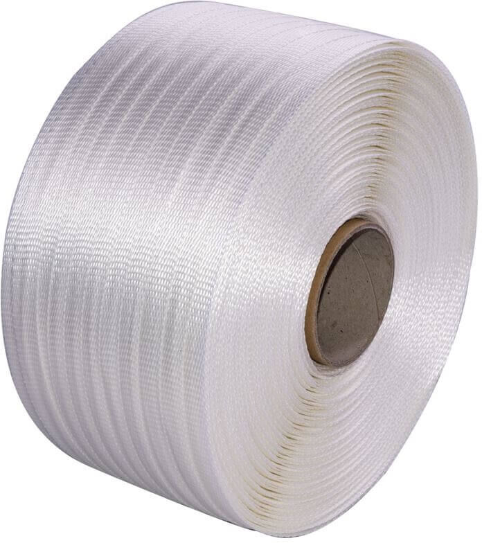 aXpel Umreifungsbänder gewebtes Polyester 25mm 500m weiss