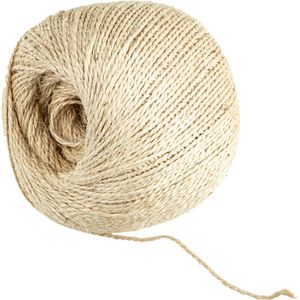 Dörner+Helmer Bindfaden 190430, Sisal-Bindfaden, Stärke 2,5mm, natur, Länge 500m