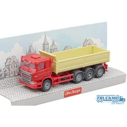OLM Design Models Scania P-Serie Kipper 4achs rot/beige 333