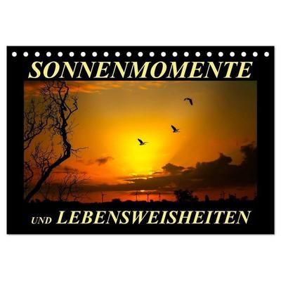 Sonnenmomente und Lebensweisheiten (Tischkalender 2027 DIN A5 quer), CALVENDO Monatskalender