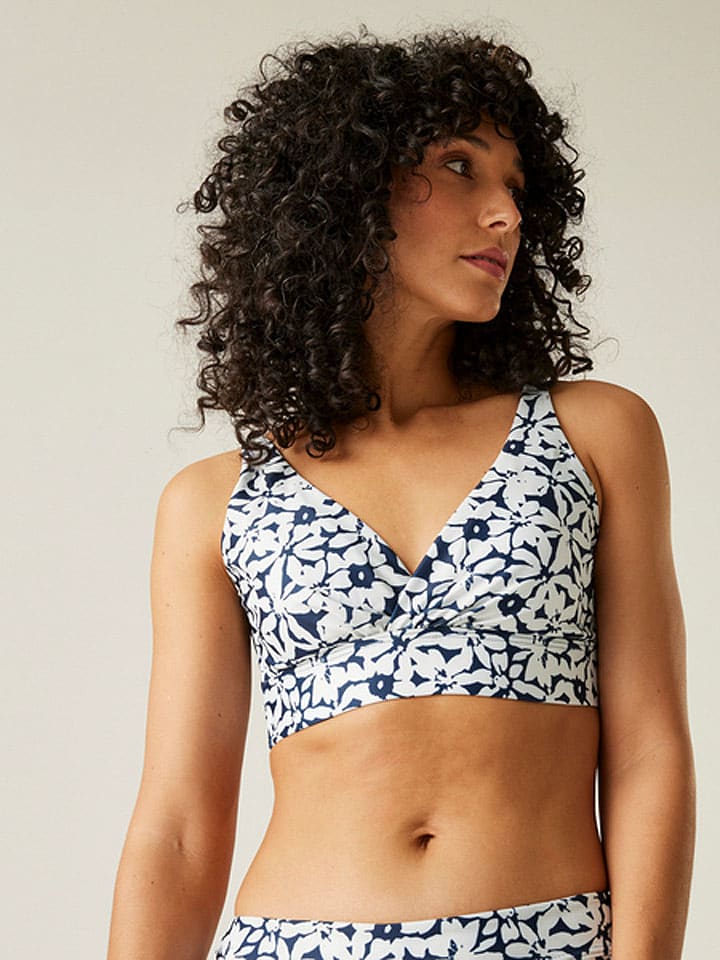 Regatta Bikini-Oberteil "Paloma" in Weiß/ Dunkelblau - 40