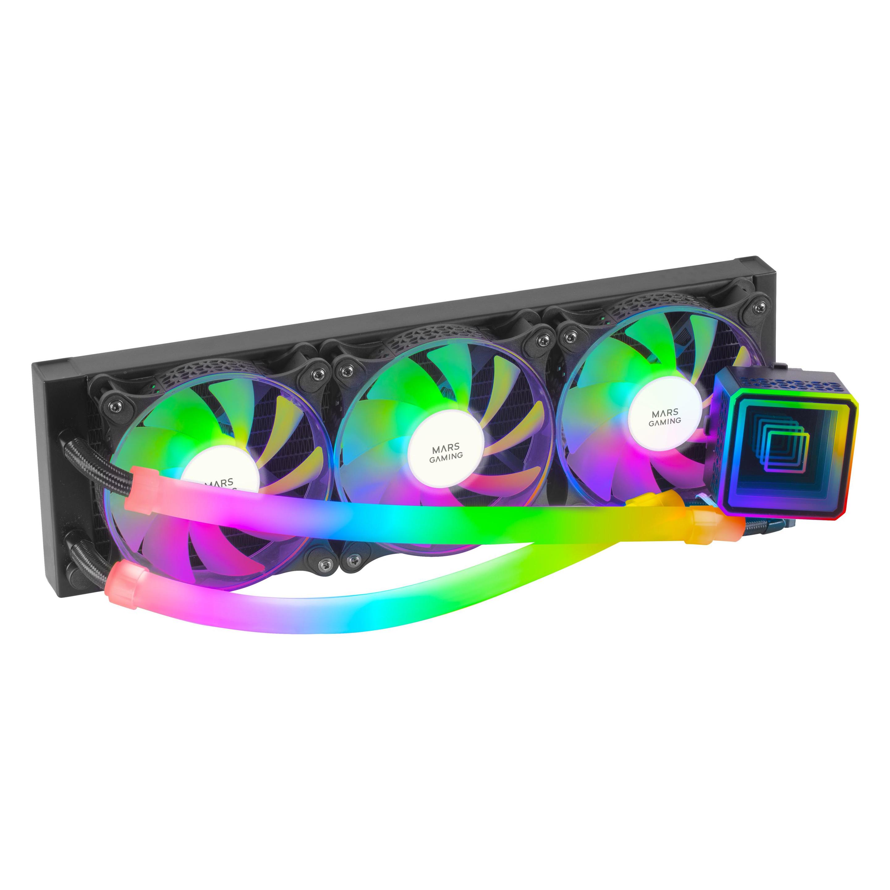Mars Gaming Kit Watercooling Aio Ml-Ultra RGB - 360mm (Noir) (MLULTRA360)