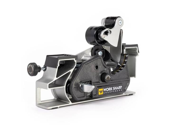 WORK SHARP® Blade Grinding Attachment - Schärf Aufsatz für Ken Onion Knife & Tool Sharpener Mk.2 - Schleif Vorrichtung für Messer, Scheren & Werkzeug inkl. 5 Premium Gewebe-Schleifbändern breit