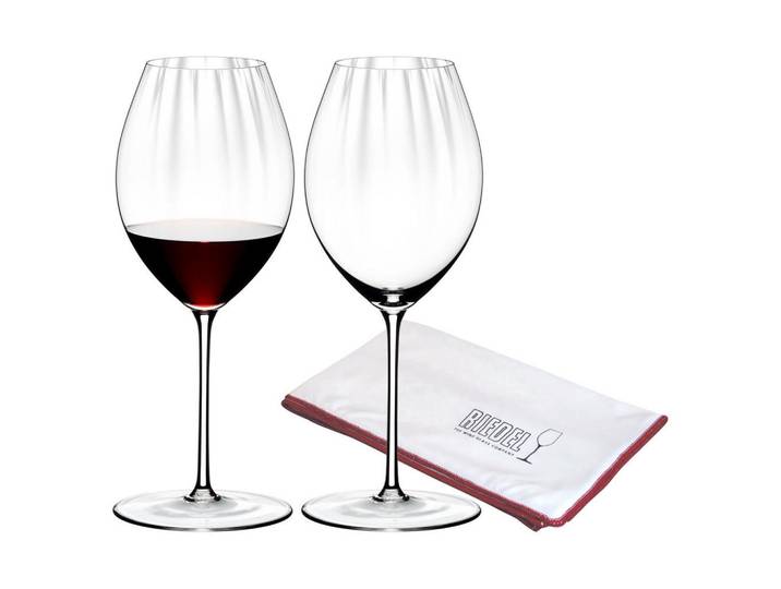 Riedel Syrah Shiraz Gläser Inkl. Poliertuch Performance transparent 631 ml 2er Set, Transparent, Glas, Gläser, Weingläser