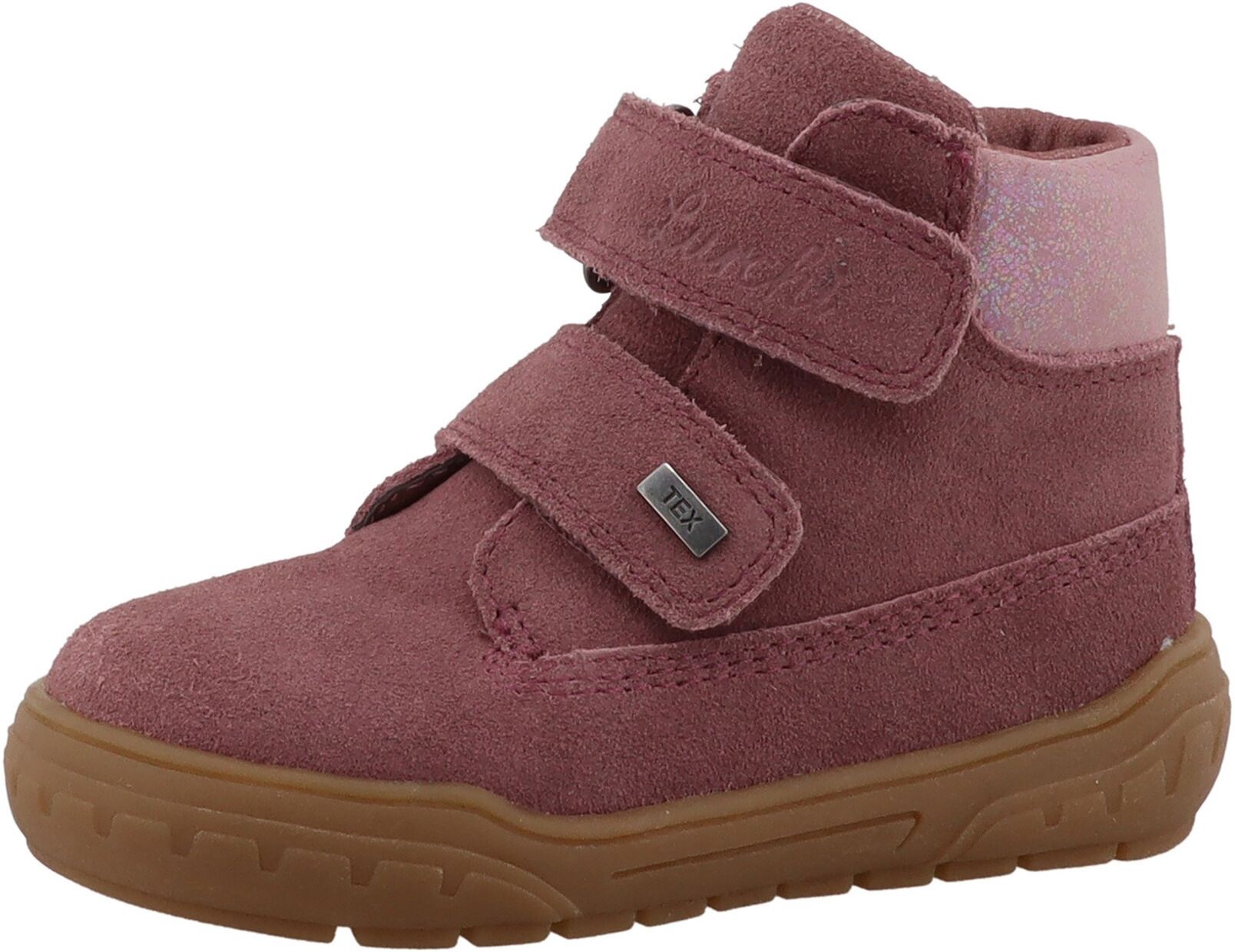 Stiefel LURCHI "Lurchi Jerry-TEX", Mädchen, Gr. 21, rosa (rose), Leder, Schuhe Stiefel