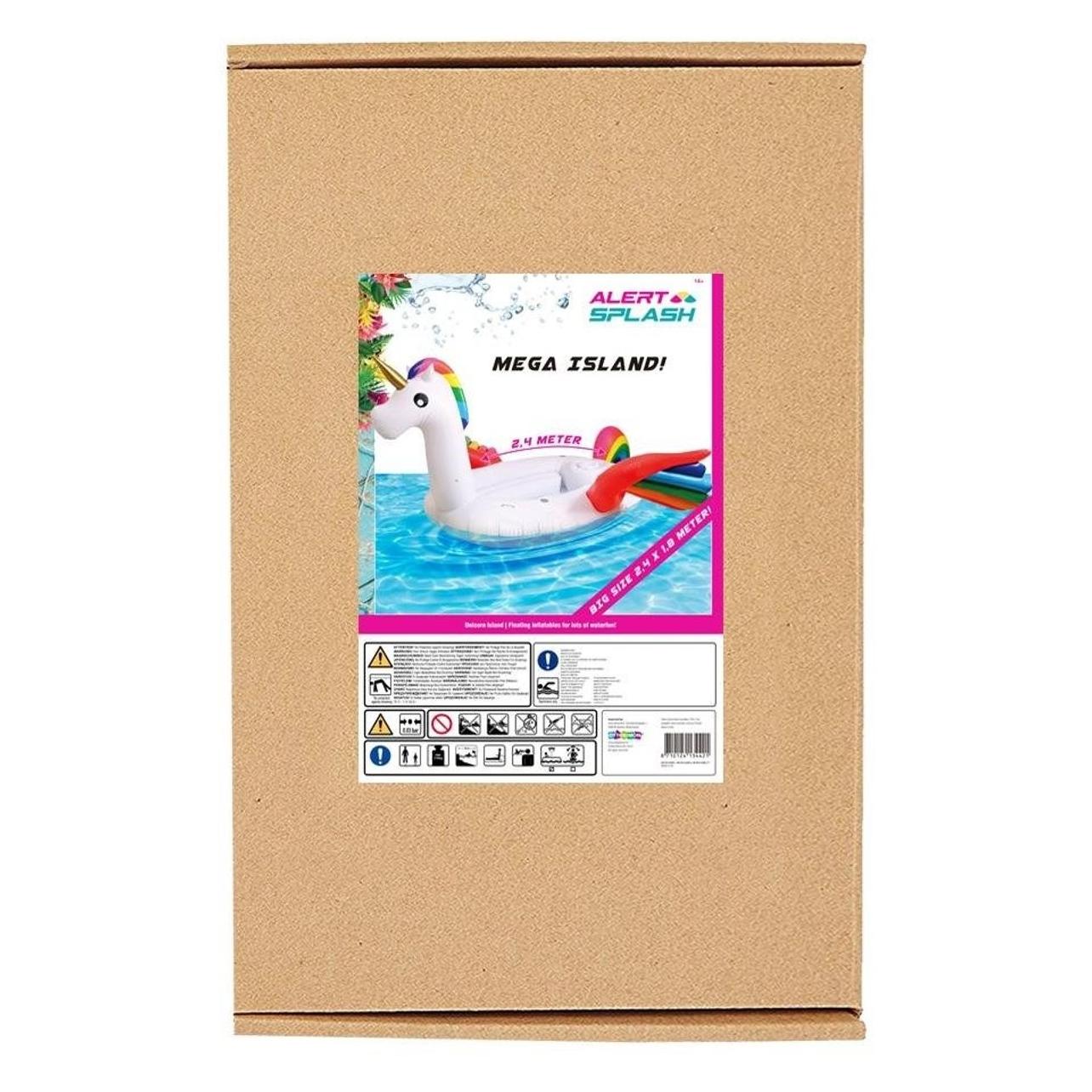 Splash Badeinsel Einhorn Small 240 x 180 Cm (8710124134421)