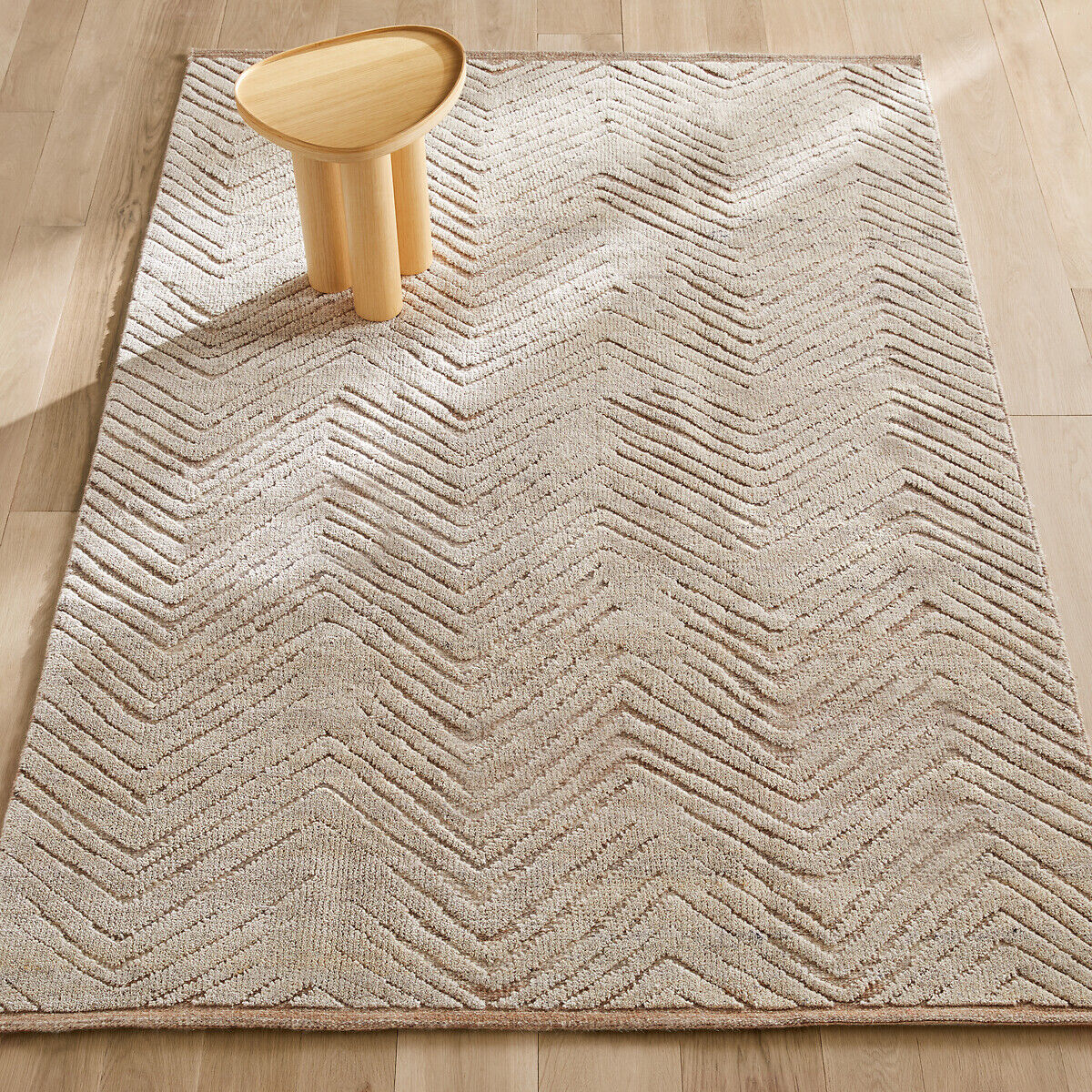AM.PM Tapis laine noué main chevrons, Nykare