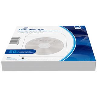 Mediarange BOX65 CD Papierhüllen mit Fenster (50 Stück)