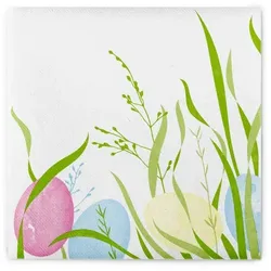 Mank Airlaid Serviette OSTERN, 40 x 40 cm, 50 Stück - Ostereier Osterfest Frühling