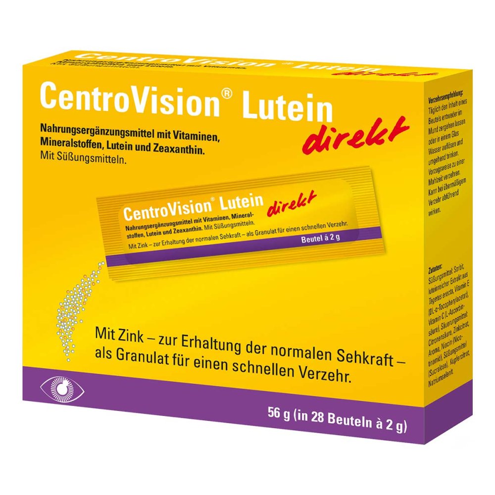 OmniVision GmbH Centrovision Lutein direkt Granulat 16360309