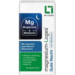MAGNESIUM-LOGES Gute Nacht mit Melatonin Kapseln 60 St