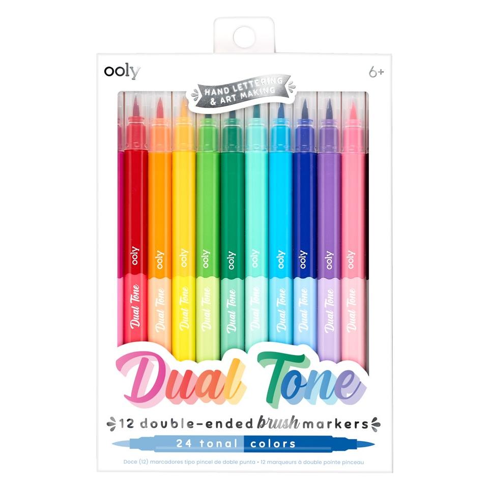 Ooly Pinselmarker Dual Tone 24 Farben (12x) (490574)