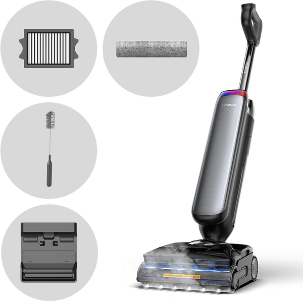Tineco Floor One S9 Artist Steam Pro - Nass-Trocken-Sauger - 3 in 1: Wischen, saugen und dampfreinigen