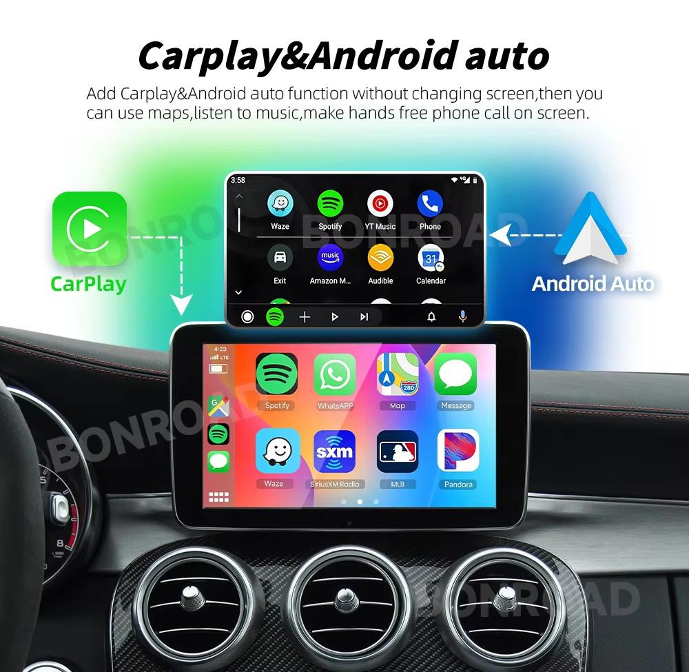 Selius Draadloze Bluetooth Ontvanger voor CarPlay en Android Auto Multimedia Interface