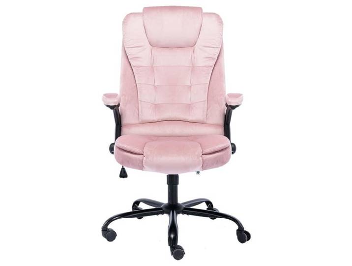 Chaise de bureau - VIDAXL - Moderne - Rose Velours - Hauteur réglable - 67x71x119 cm