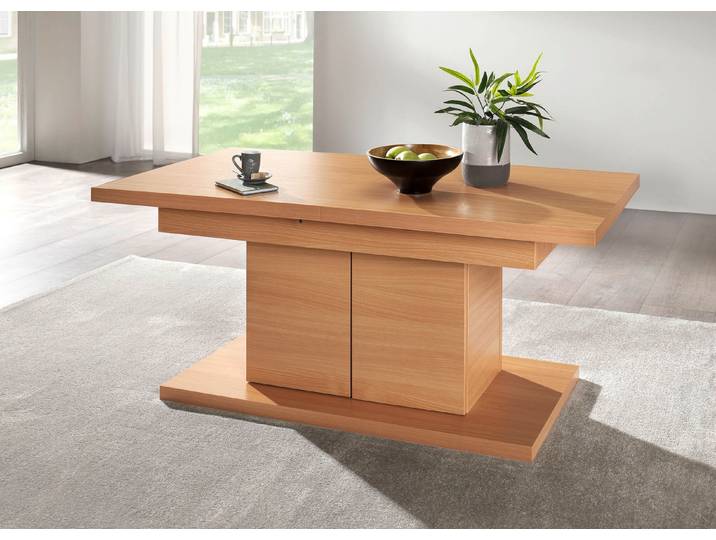 Couchtisch mit Schrankfunktion, Buche
