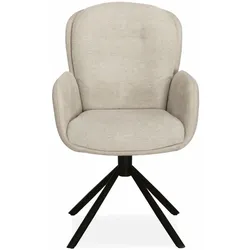 Stuhl Longford Stoff Beige