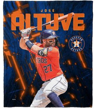 MLB Astros Jose Altuve Silk Touch Throw Blanket