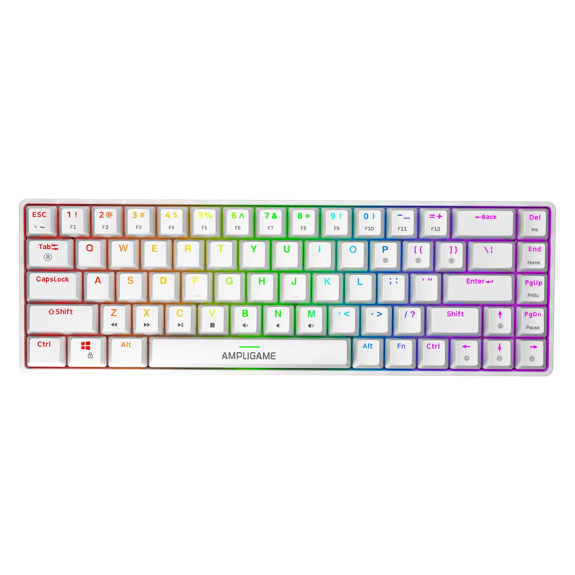 Fifine GK1W Gaming Keyboard white (US, Kabelgebunden) (GK1W)