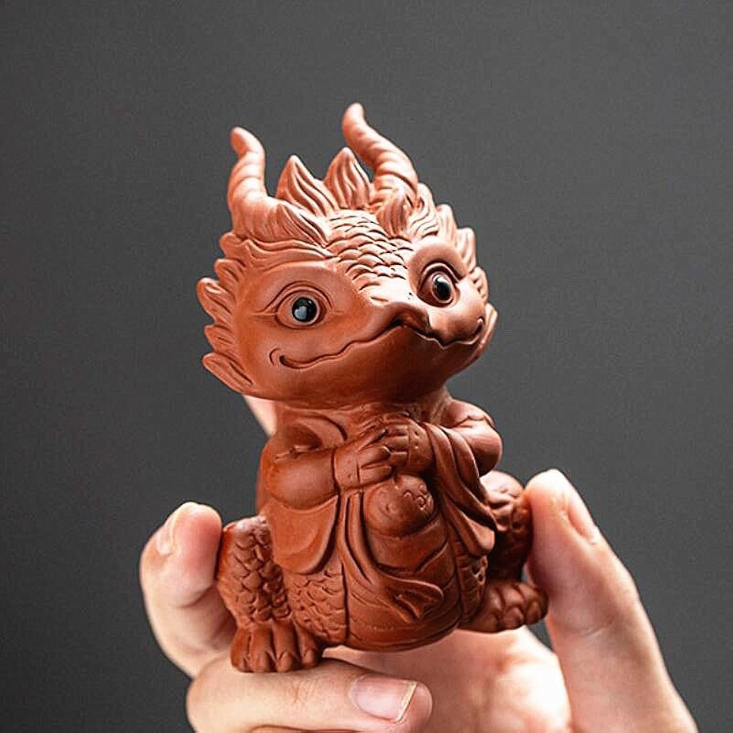 Handgemaakte paarse zandthee figurine voor Kung Fu thee en oolong thee decoratie