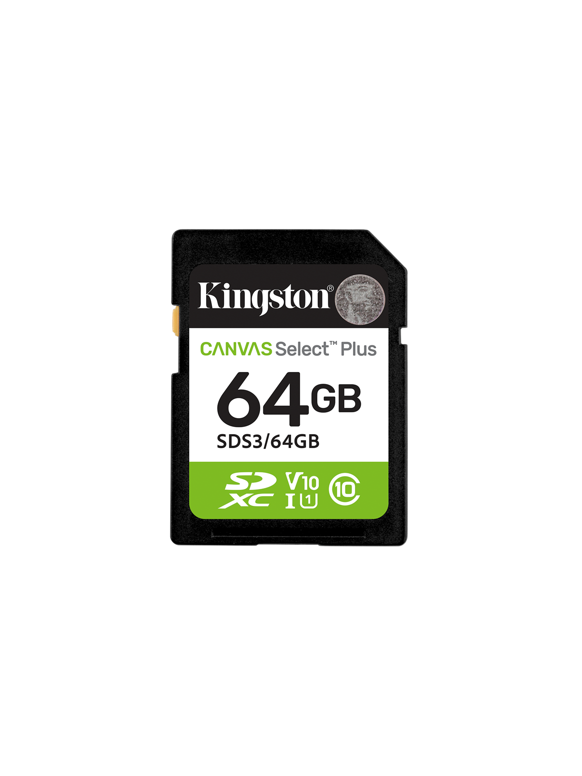 Kingston Canvas Select Plus Gen3 SDXC - 100MB/s - 64GB