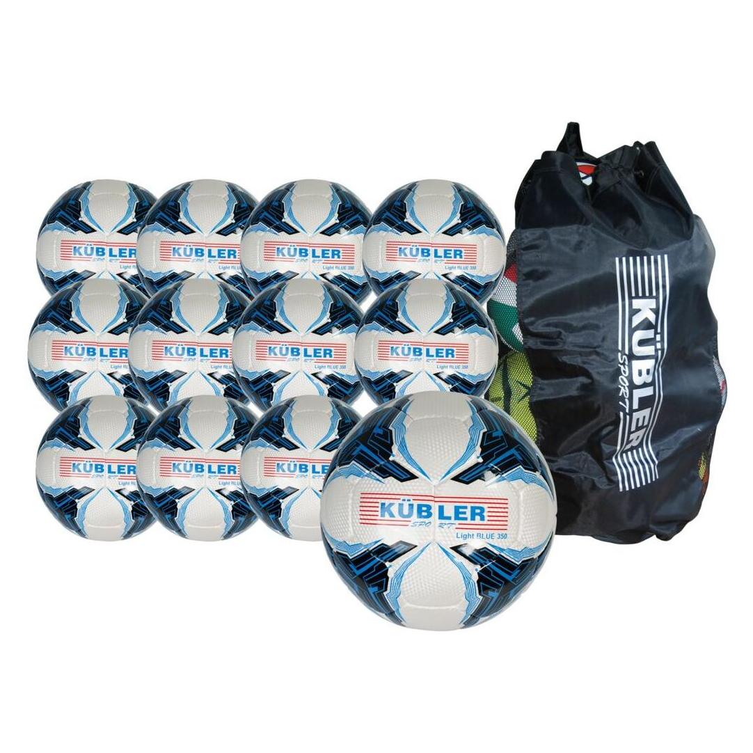 Kübler Sport 12er-Set Fussball Light BLUE 350 (4) (Stückliste)