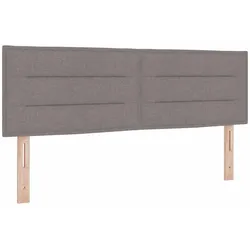 vidaXL Kopfteil mit Kopfteil Taupe 144 cm Kunstleder
