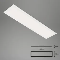 Briloner, Deckenleuchte, B smart WiFi + Bluetooth CCT LED Panel (3000 lm)
