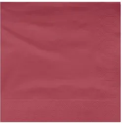 MONOUSO - Papierservietten mit Rand 40x40cm Bordeaux (1.200 Stück)