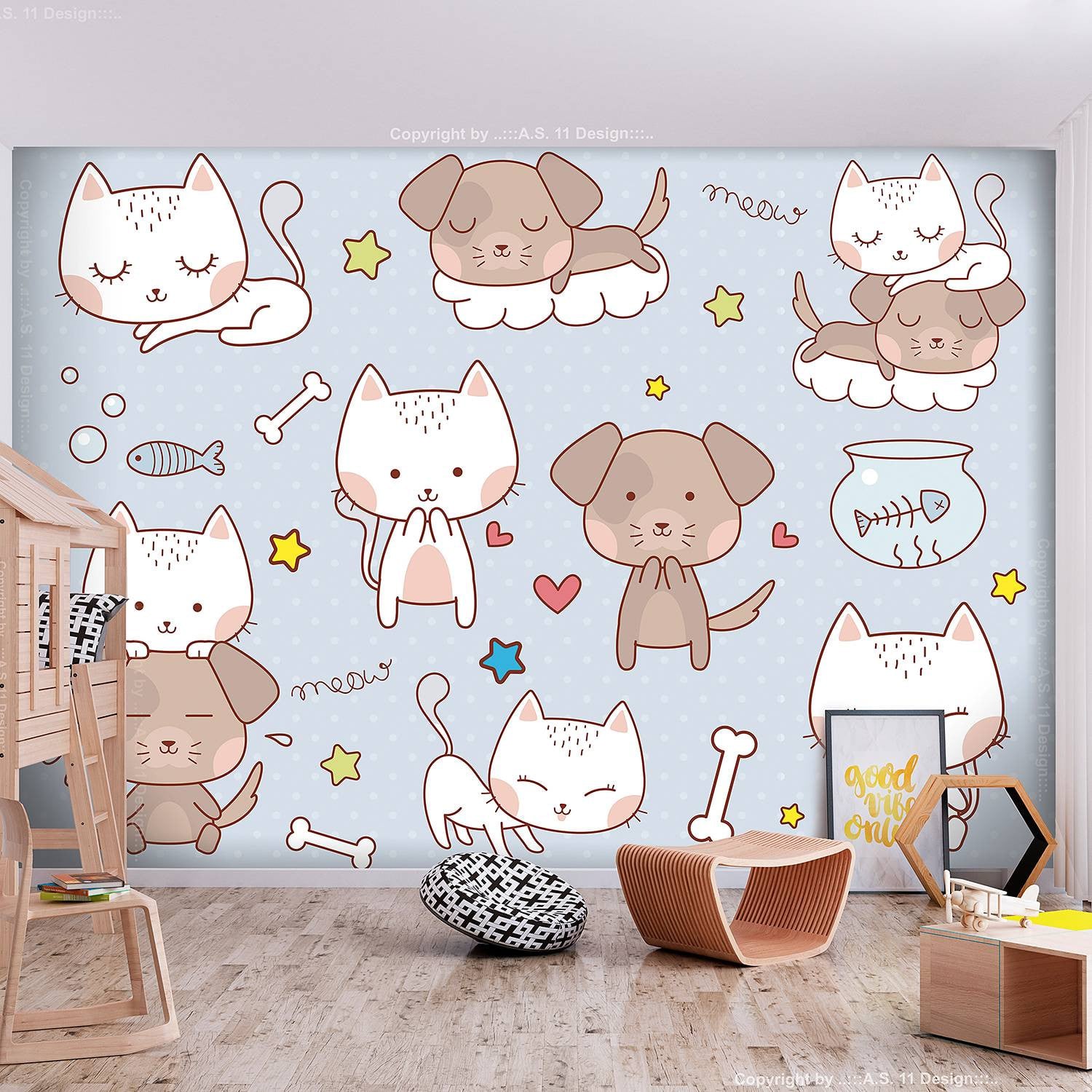home24 Vlies-fotobehang Childhood Friends Multicolour B: 250 cm, H: 175 cm
