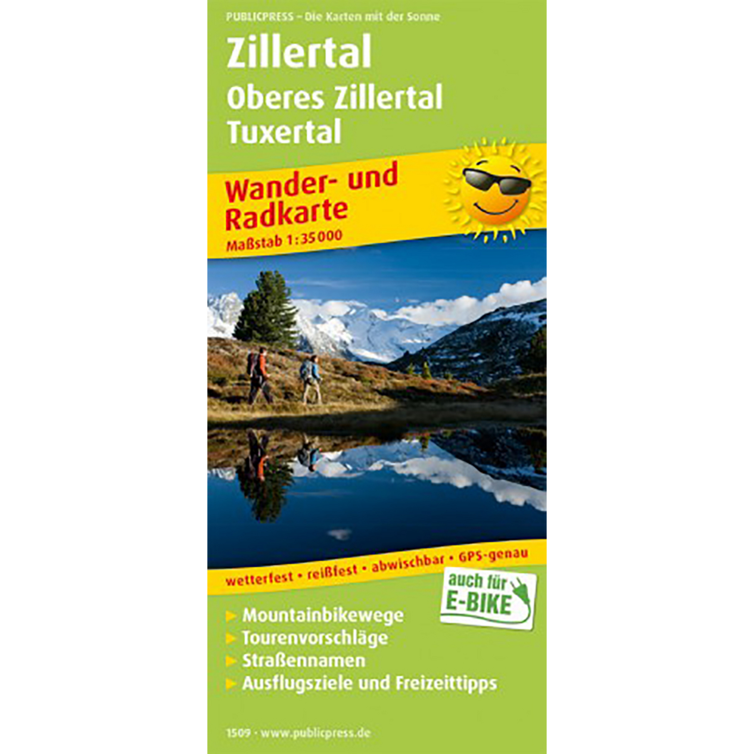 PublicPress RWK 1509 Zillertal - Oberes Zillertal, Tuxertal Topografische Karten