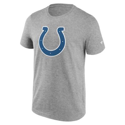 T-Shirt FANATICS "Fanatics T-Shirt Indianapolis Colts Primary Logo Graphic", Damen, Gr. L, grau, 100% Baumwolle, Shirts T-Shirt