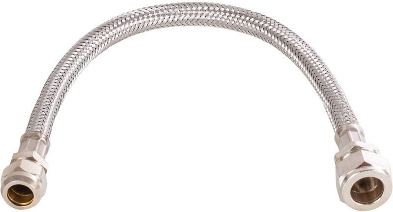 BPE RVS flexibele slang 35cm 15mm knel x 12mm knel