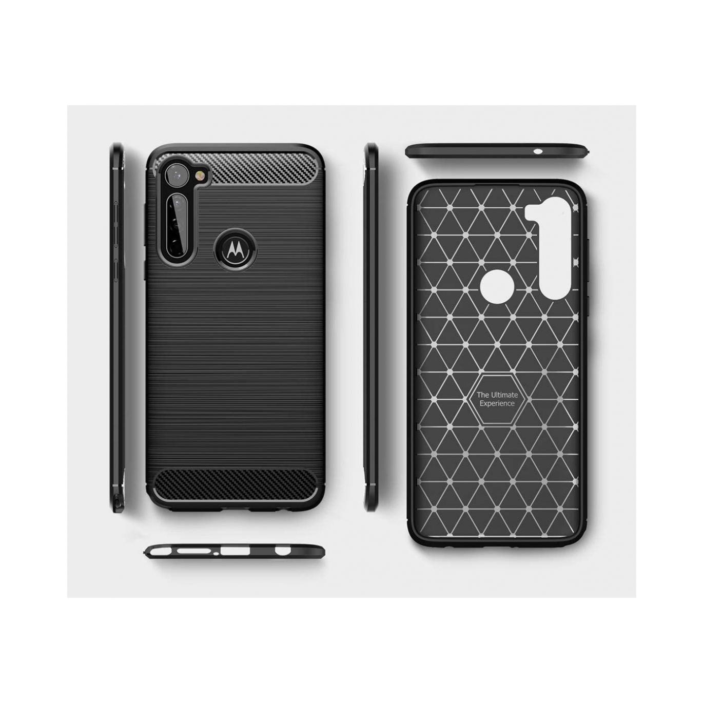 Screenguard Motorola One Fusion+ Hülle Carbon Brushed Soft TPU (Motorola One Fusion+) (00027816)
