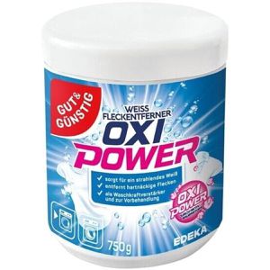 Gut&Günstig Fleckenentferner Oxi Power, Pulver, gegen hartnäckige Flecken, Weißwäsche, Aktiv-Sauerstoff, 750g