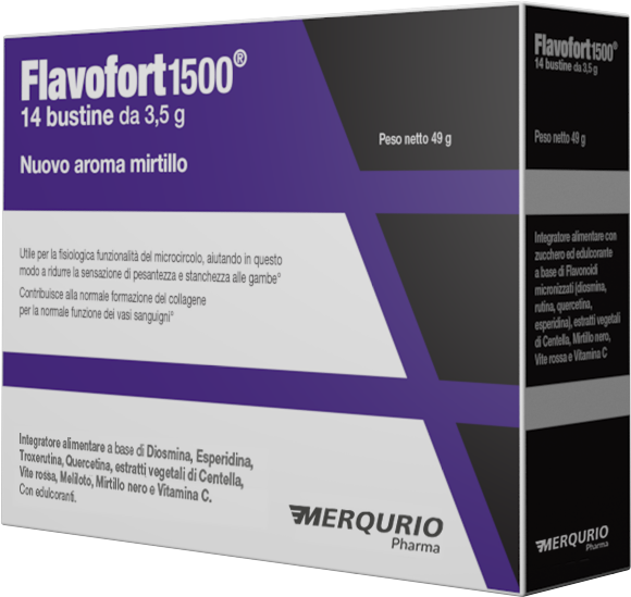 MERQURIO PHARMA Srl Flavofort 1500, 14 Bustine