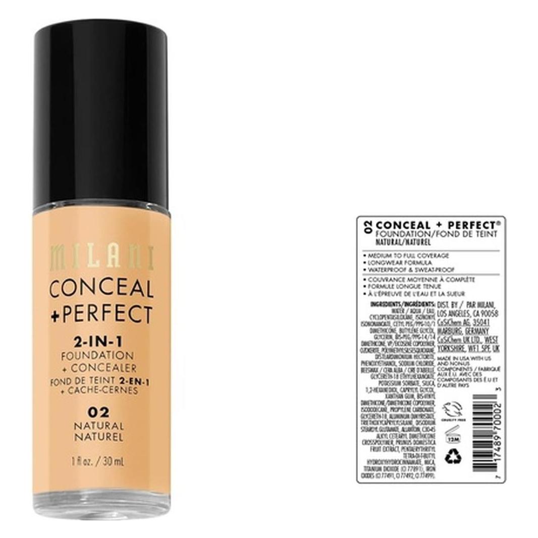 Milani Conceal+ Perfect (02 Natural) (51088066)