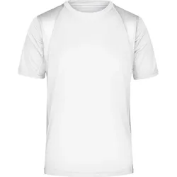 James & Nicholson Herren Lauf Shirt T-Shirt JN306 white/white M