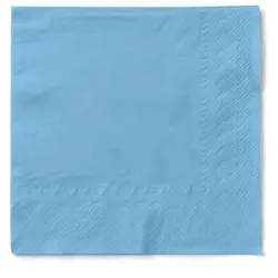 Tissue Serviette Hellblau, 24 x 24 cm, 150 Stück - Mank