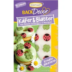 Marzipan-Dekoration Marienkäfer, 15 Stk.