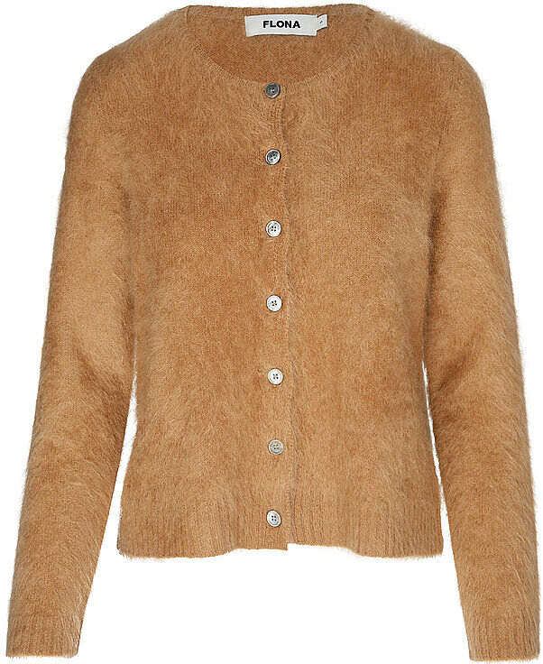 FLONA COLLECTION Kaschmirstrickjacke camel   S W