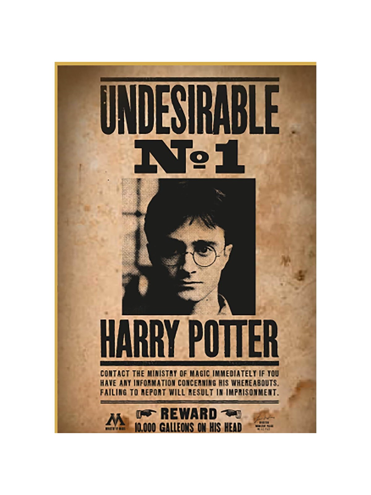 Thumbs Up! Harry Potter "Wanted No. 1" Puzzle