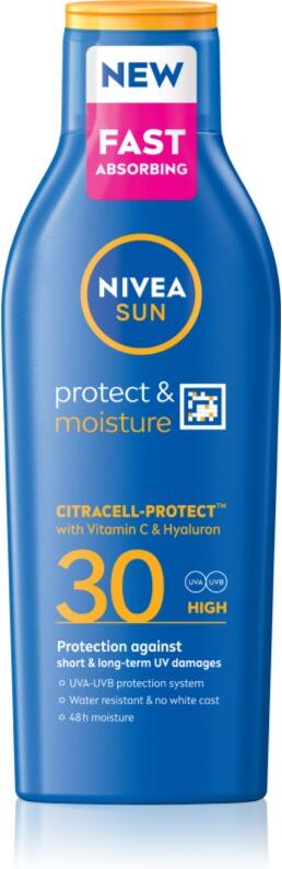 NIVEA SUN Protect & Moisture hydratisierende Sonnenmilch SPF 30 200 ml