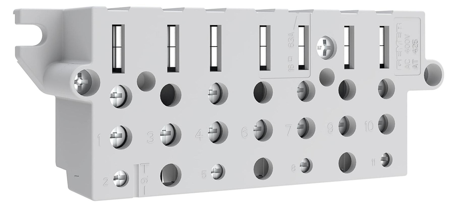 ABN meetinstrumentaansluitklem DS 63A ZSK071601PA, 7-polig, VDE-gekeurd