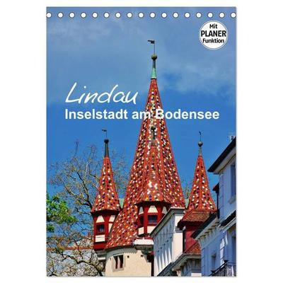 Lindau - Inselstadt am Bodensee (Tischkalender 2027 DIN A5 hoch), CALVENDO Monatskalender